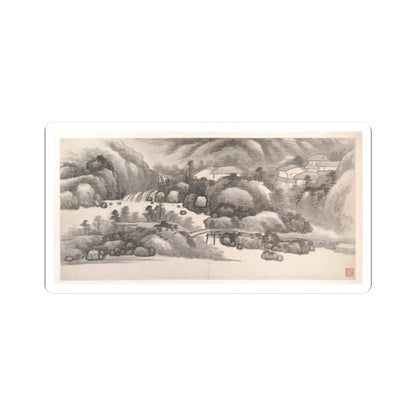 Gong Xian - Landscapes of the Twelve Months - ca. 1685 v13 - STICKER Vinyl Kiss-Cut Decal
