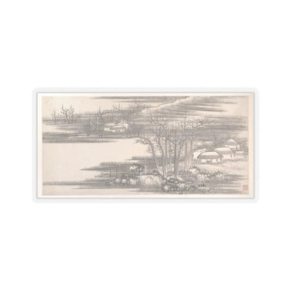 Gong Xian - Landscapes of the Twelve Months - ca. 1685 v15 - STICKER Vinyl Kiss-Cut Decal