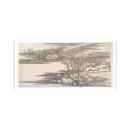 Gong Xian - Landscapes of the Twelve Months - ca. 1685 v15 - STICKER Vinyl Kiss-Cut Decal