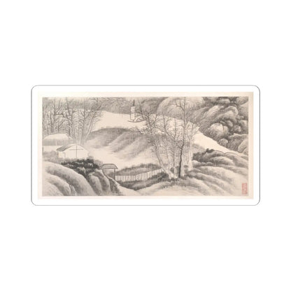 Gong Xian - Landscapes of the Twelve Months - ca. 1685 v5 - STICKER Vinyl Kiss-Cut Decal