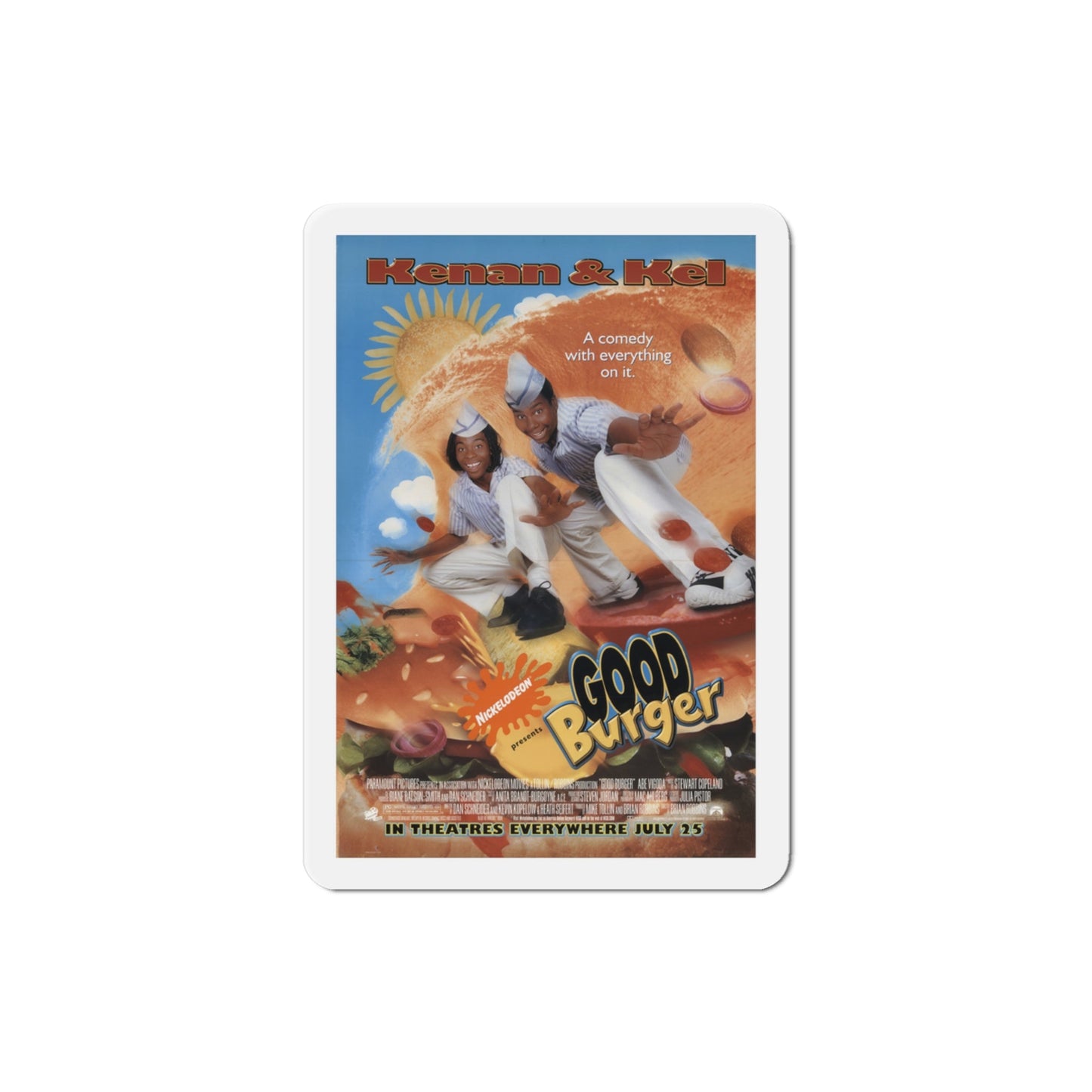 Good Burger 1997 Movie Poster Die-Cut Magnet-3" x 3"-The Sticker Space