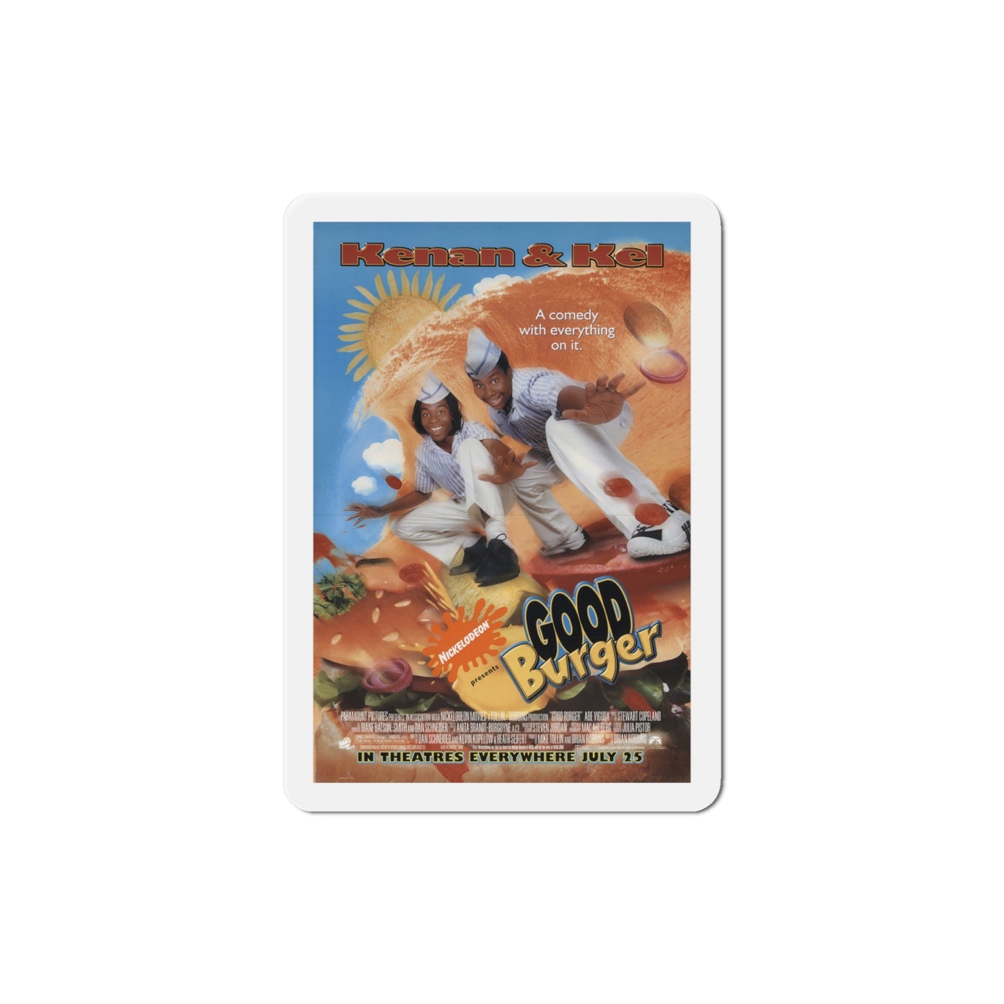 Good Burger 1997 Movie Poster Die-Cut Magnet-4" x 4"-The Sticker Space