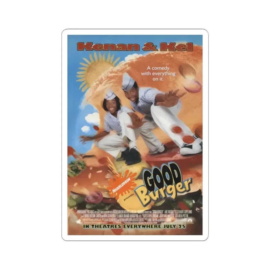 Good Burger 1997 Movie Poster - STICKER Vinyl Kiss-Cut Decal 2 Inch White - The Sticker Space