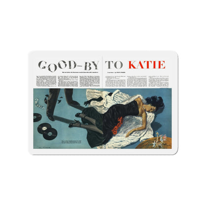 Good-by to Katie, Esquire, August 1951 (Magazine Illustration) Refrigerator Magnet