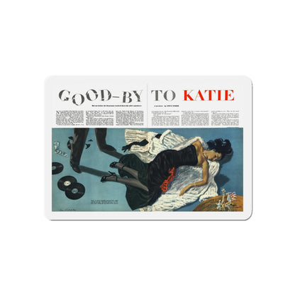 Good-by to Katie, Esquire, August 1951 (Magazine Illustration) Refrigerator Magnet