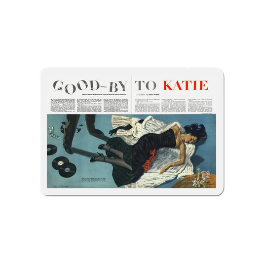 Good-by to Katie, Esquire, August 1951 (Magazine Illustration) Refrigerator Magnet