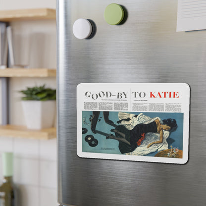 Good-by to Katie, Esquire, August 1951 (Magazine Illustration) Refrigerator Magnet