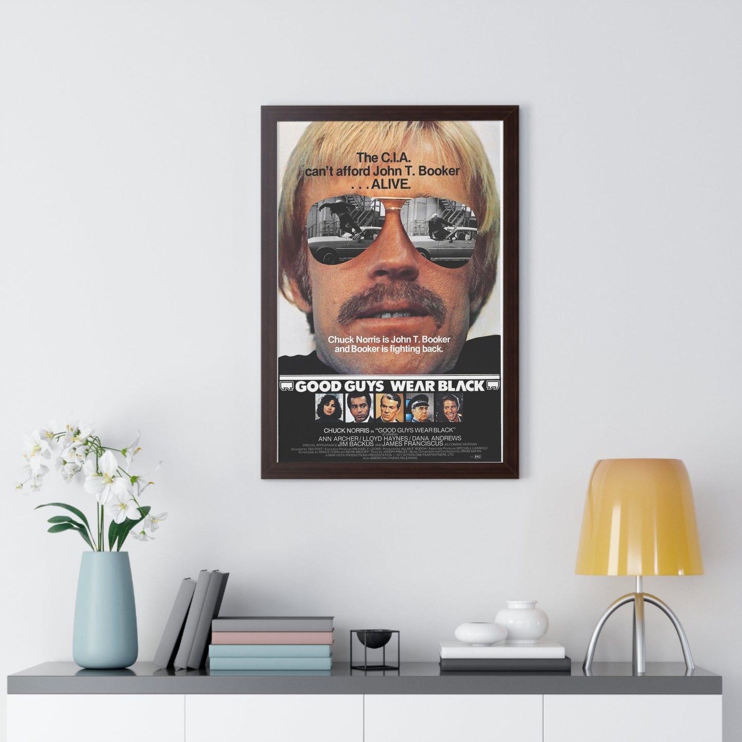 GOOD GUYS WEAR BLACK 1978 - Framed Movie Poster-The Sticker Space