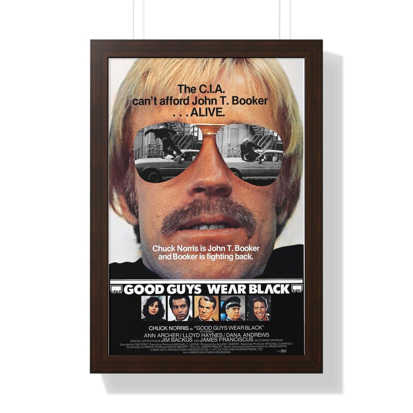 GOOD GUYS WEAR BLACK 1978 - Framed Movie Poster-16″ x 24″-The Sticker Space