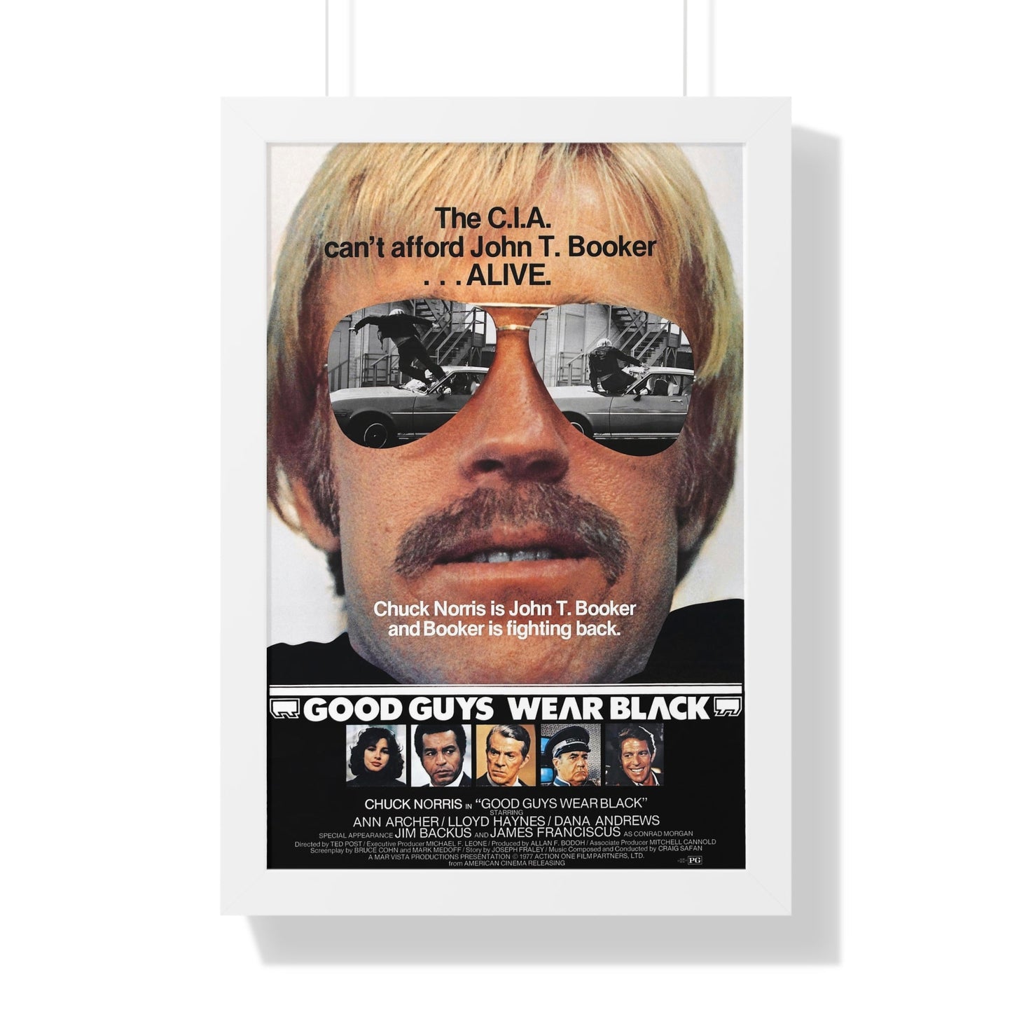 GOOD GUYS WEAR BLACK 1978 - Framed Movie Poster-16″ x 24″-The Sticker Space