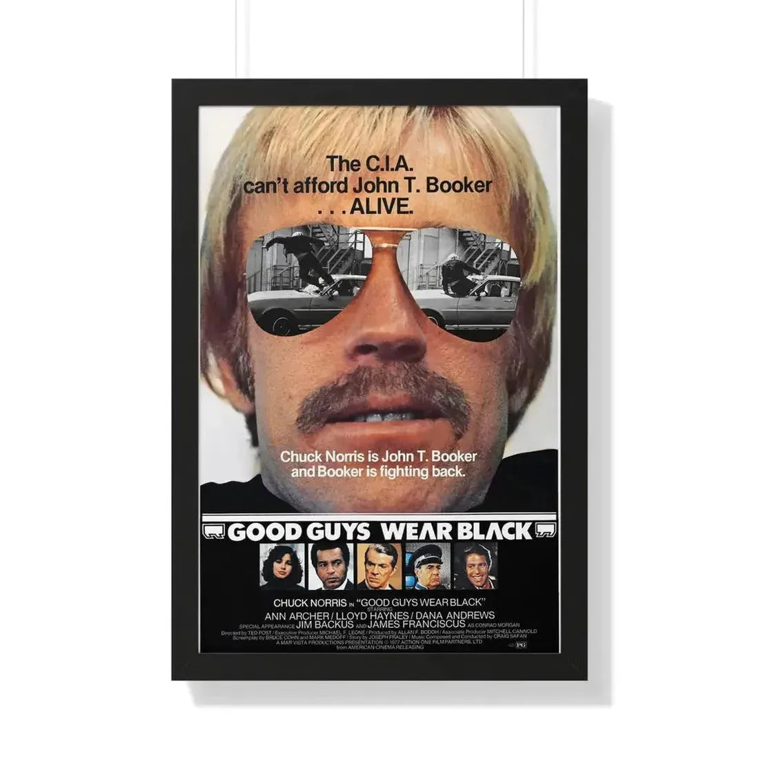 GOOD GUYS WEAR BLACK 1978 - Framed Movie Poster - The Sticker Space