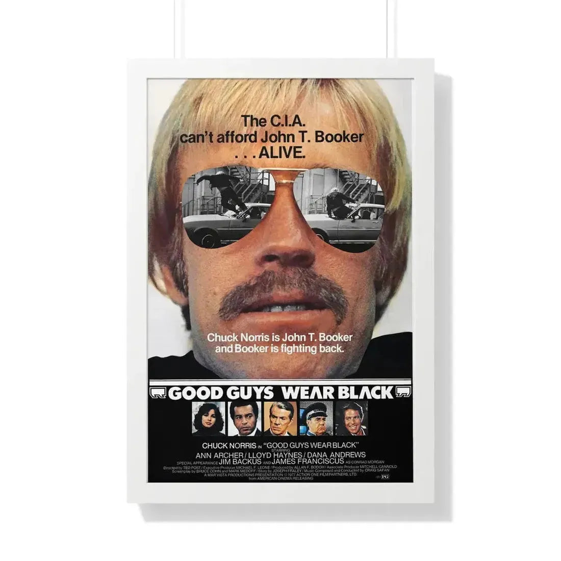GOOD GUYS WEAR BLACK 1978 - Framed Movie Poster - The Sticker Space