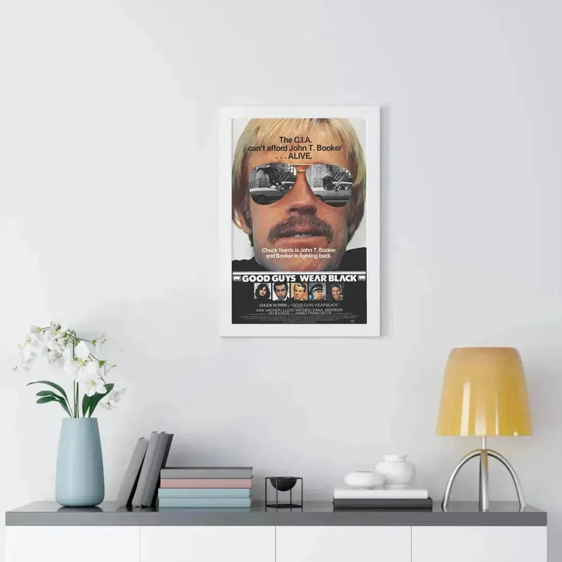 GOOD GUYS WEAR BLACK 1978 - Framed Movie Poster - The Sticker Space