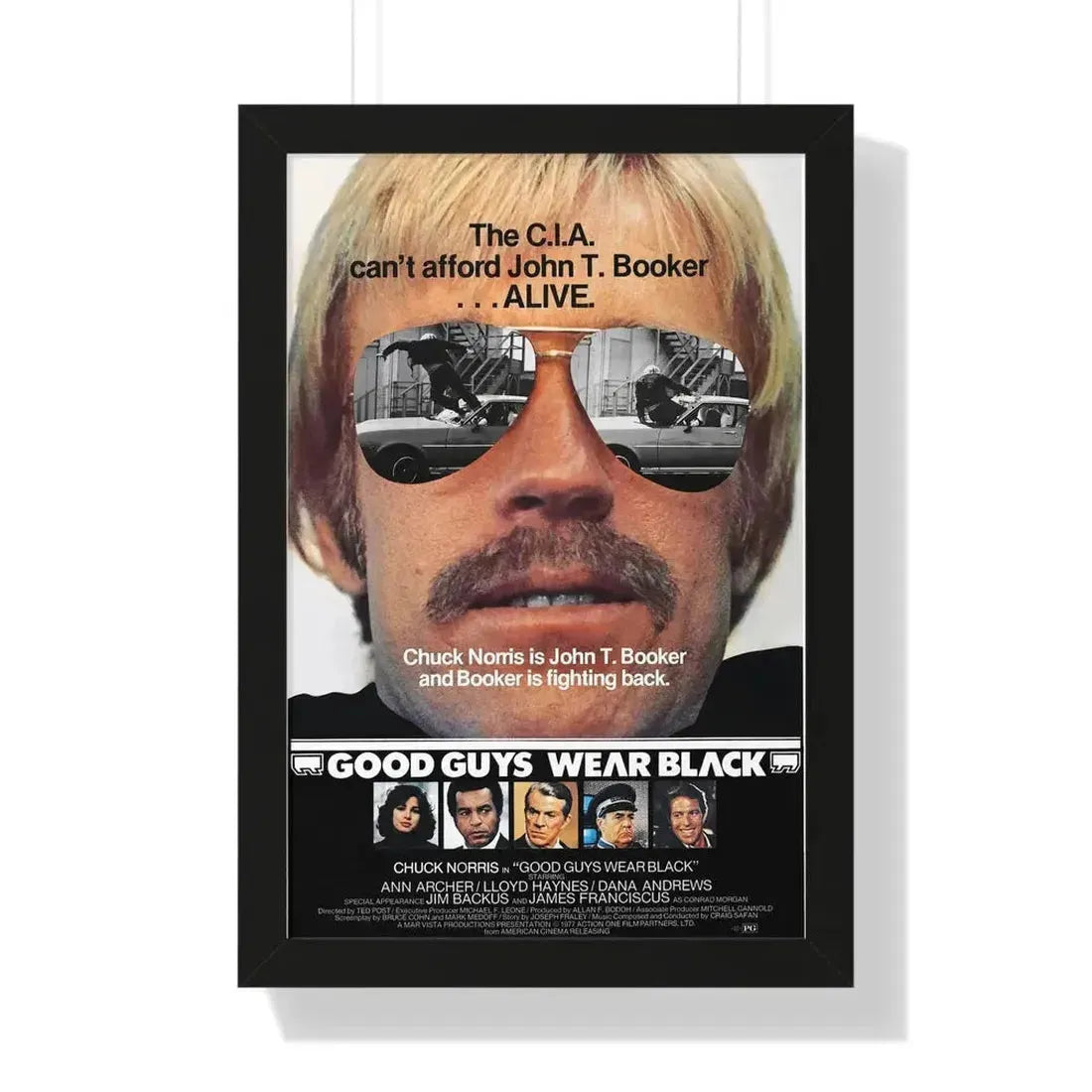 GOOD GUYS WEAR BLACK 1978 - Framed Movie Poster - The Sticker Space