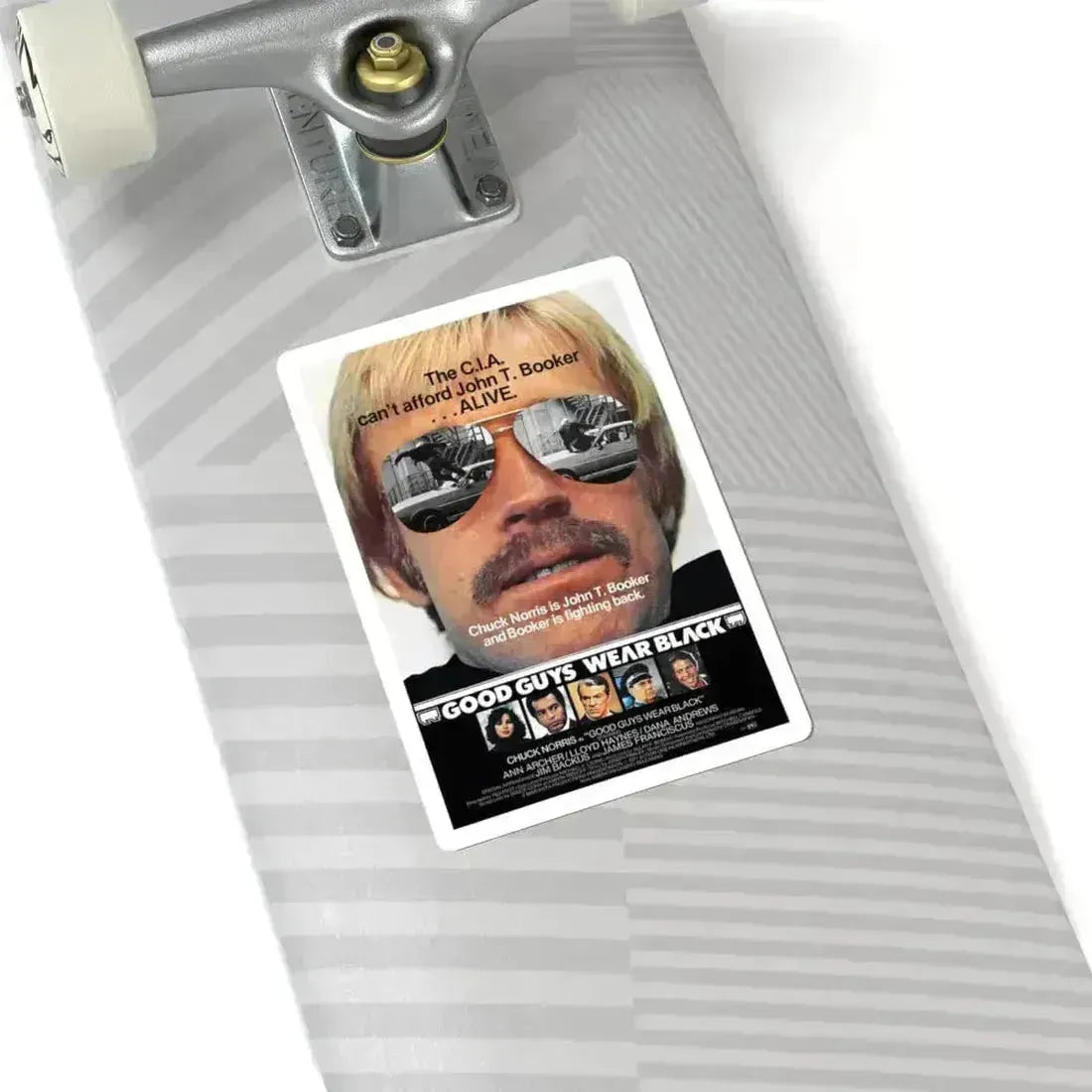 GOOD GUYS WEAR BLACK 1978 Movie Poster - STICKER Vinyl Kiss-Cut Decal - The Sticker Space