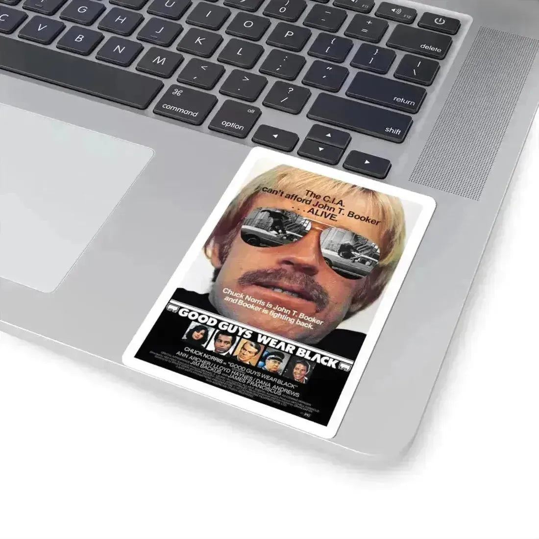 GOOD GUYS WEAR BLACK 1978 Movie Poster - STICKER Vinyl Kiss-Cut Decal - The Sticker Space