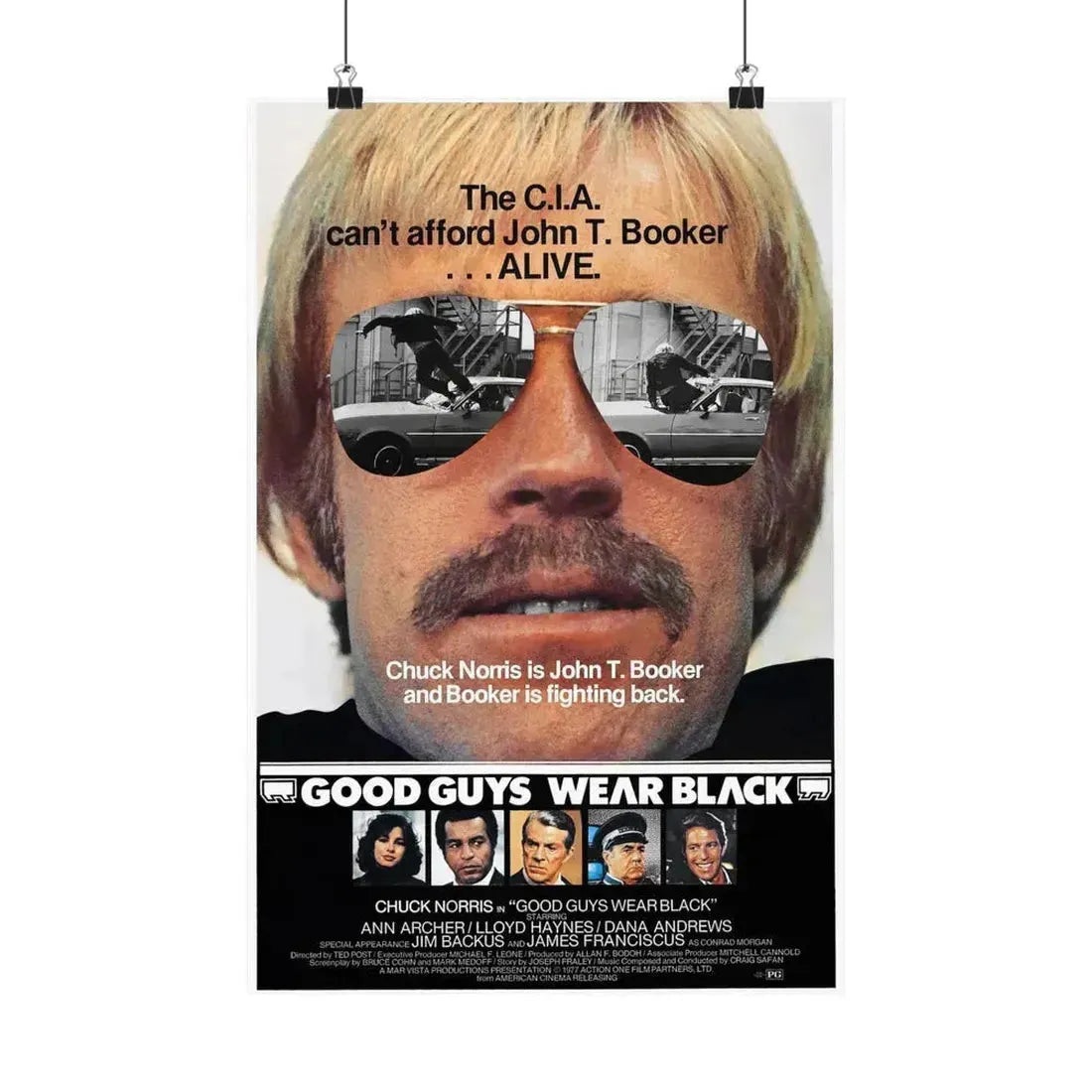 GOOD GUYS WEAR BLACK 1978 - Paper Movie Poster 12″ x 18″ Matte - The Sticker Space