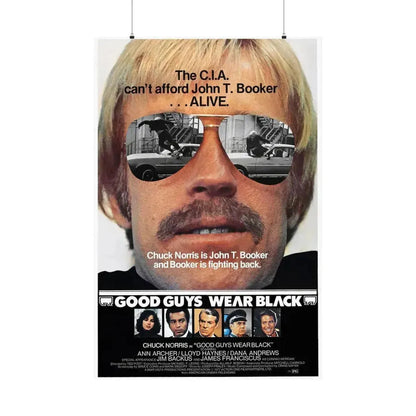 GOOD GUYS WEAR BLACK 1978 - Paper Movie Poster 36" x 54" Matte - The Sticker Space