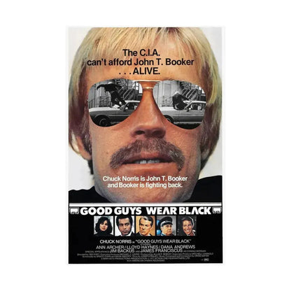 GOOD GUYS WEAR BLACK 1978 - Paper Movie Poster - The Sticker Space