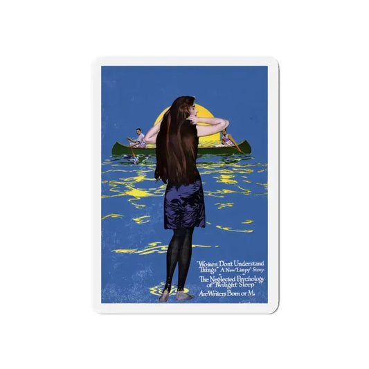 Good Housekeeping cover, July 1915 (Magazine Illustration) Refrigerator Magnet 6 Inch Die-Cut - The Sticker Space