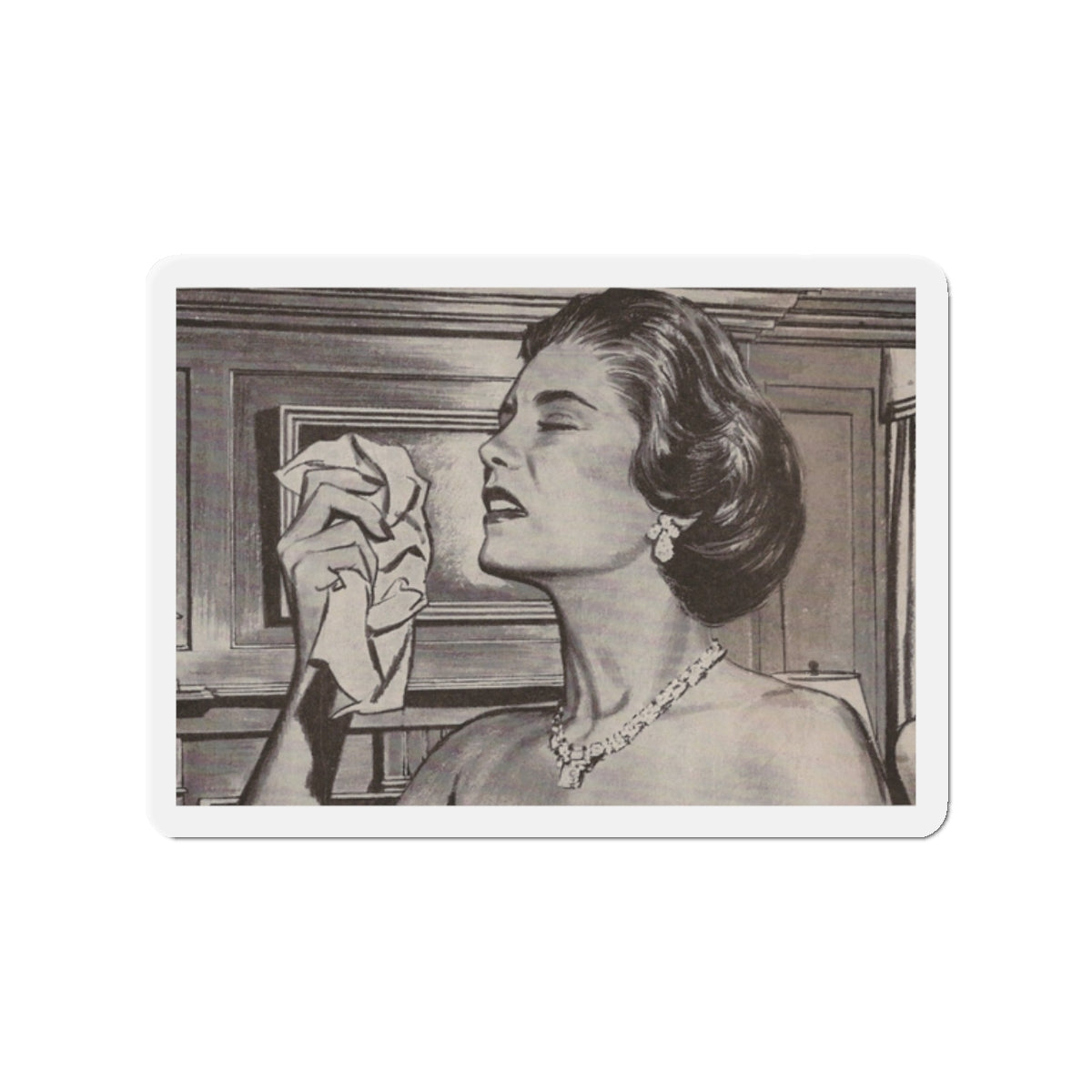 Good Housekeeping illustration (Magazine Illustration) Refrigerator Magnet-2" x 2"-The Sticker Space