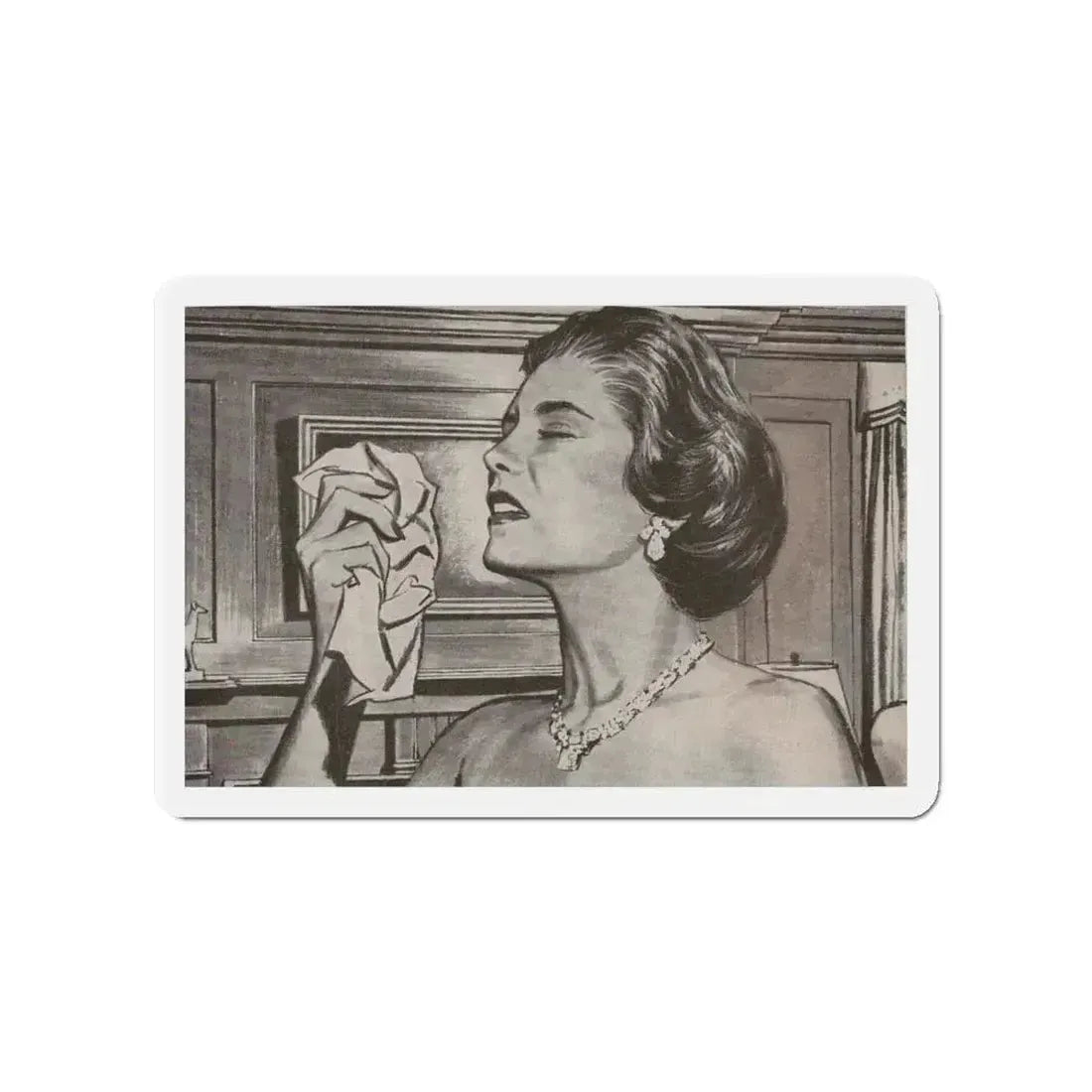Good Housekeeping illustration (Magazine Illustration) Refrigerator Magnet 4 Inch Die-Cut - The Sticker Space