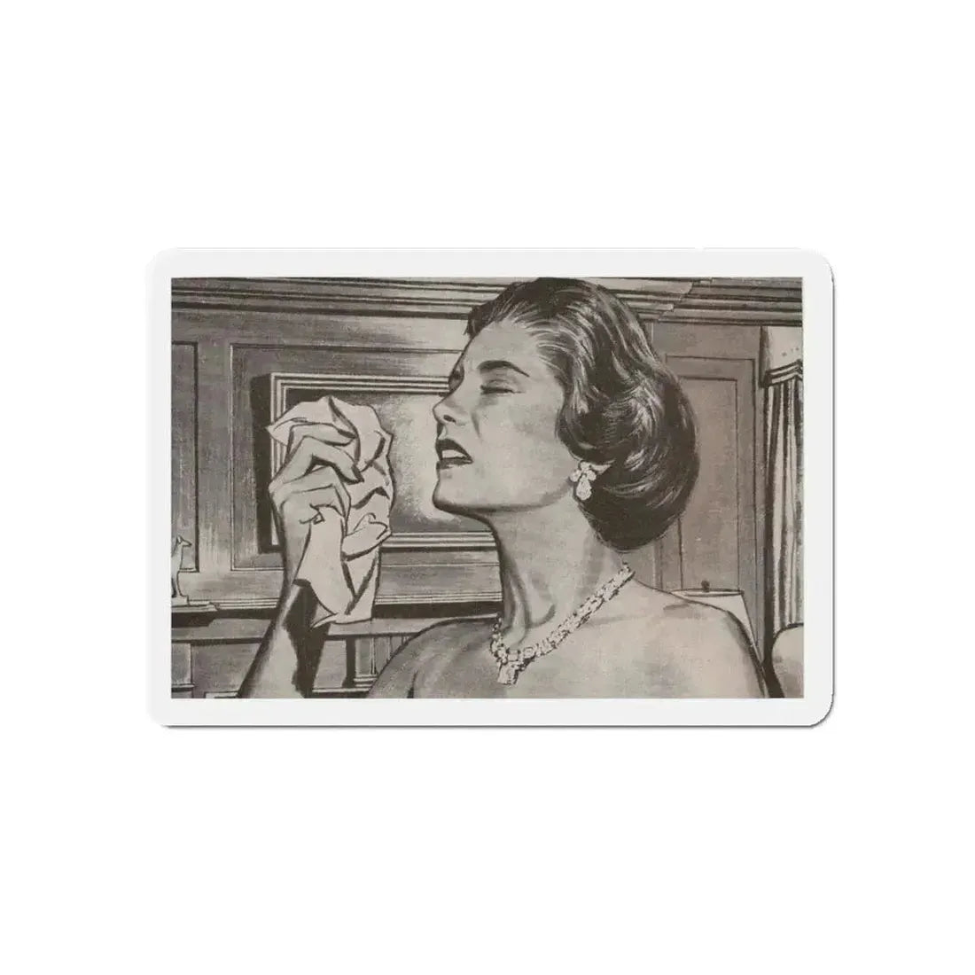 Good Housekeeping illustration (Magazine Illustration) Refrigerator Magnet 5 Inch Die-Cut - The Sticker Space