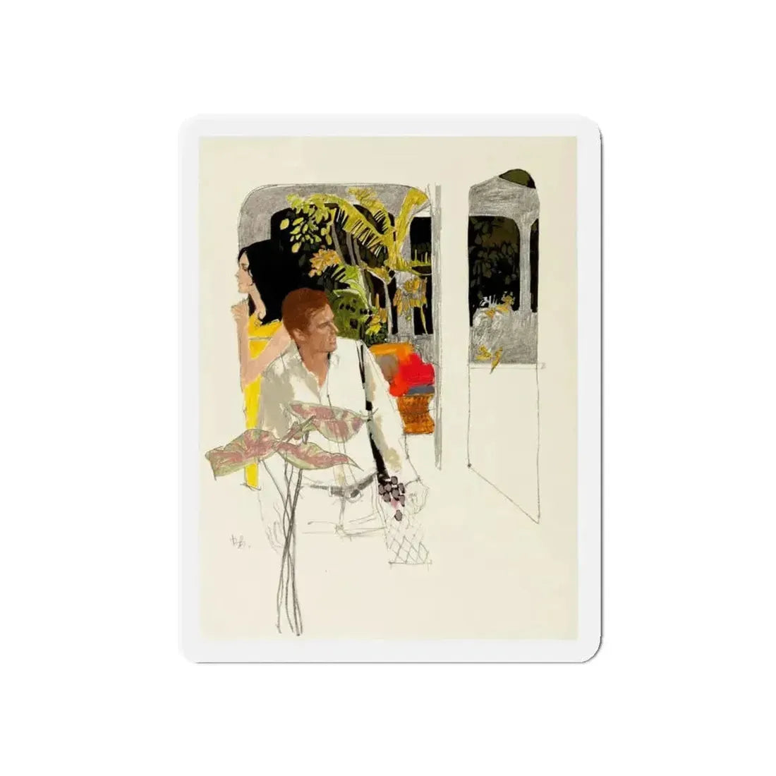 Good Housekeeping Magazine Illustration (Magazine Illustration) Refrigerator Magnet - The Sticker Space