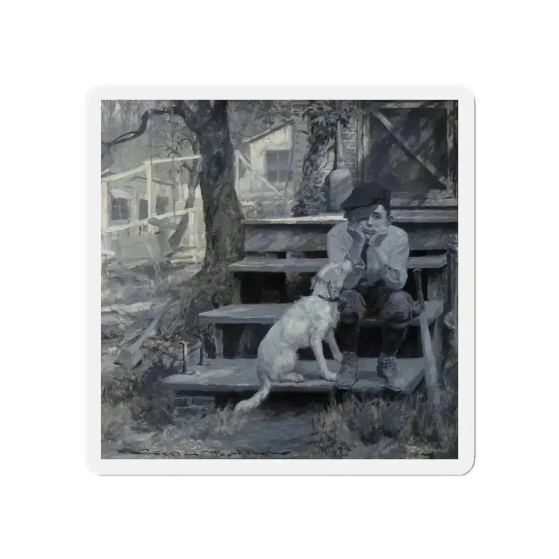 Good Housekeeping magazine story illustration, 1922 (Magazine Illustration) Refrigerator Magnet - The Sticker Space