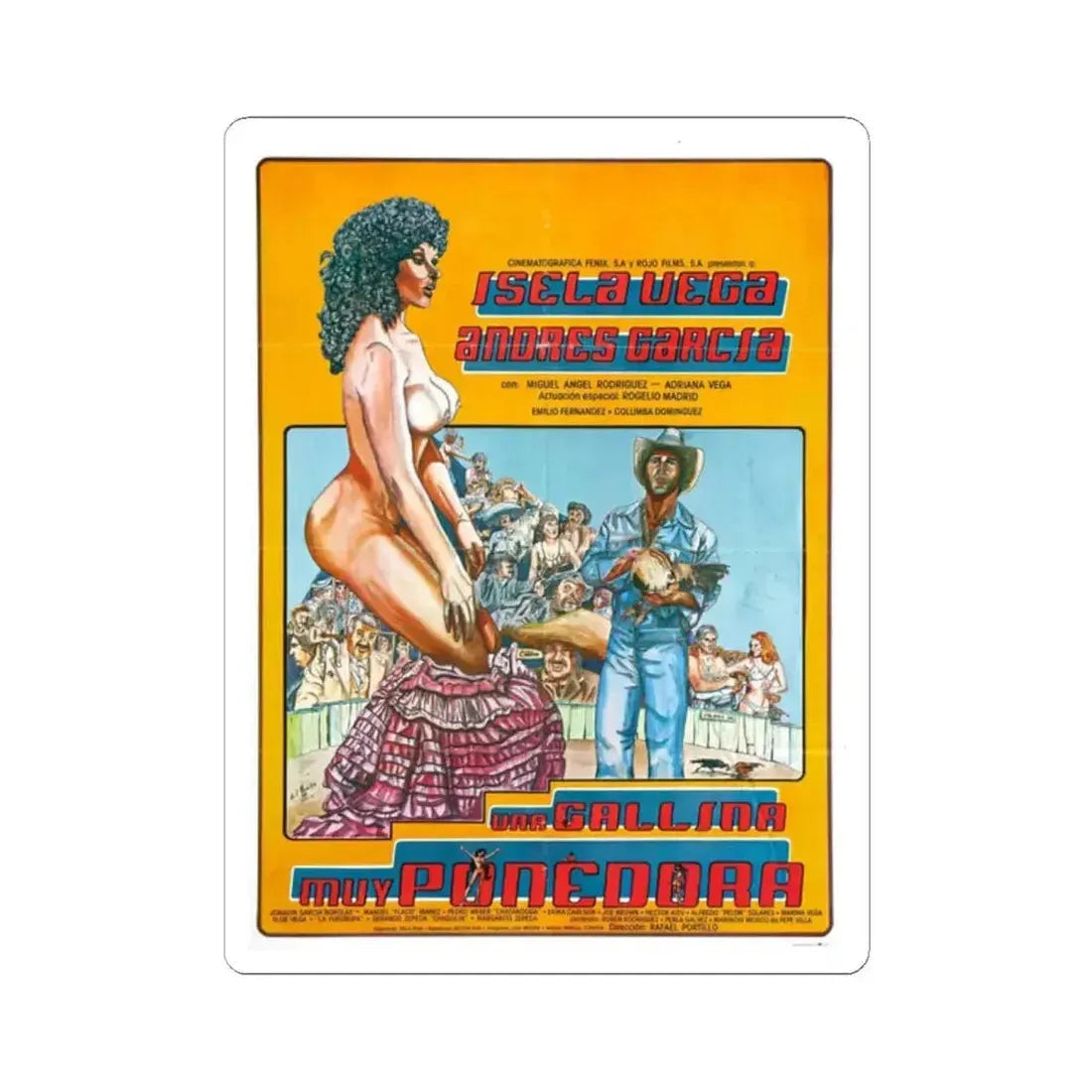 GOOD LAYING HEN Movie Poster - STICKER Vinyl Kiss-Cut Decal 2 Inch White - The Sticker Space