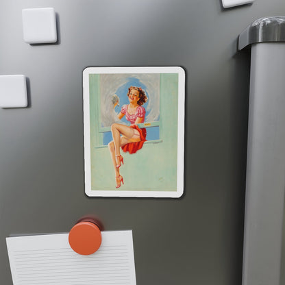 Good Looking calendar illustration, 1946 (Magazine Illustration) Refrigerator Magnet-The Sticker Space