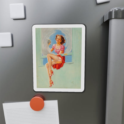 Good Looking calendar illustration, 1946 (Magazine Illustration) Refrigerator Magnet-The Sticker Space