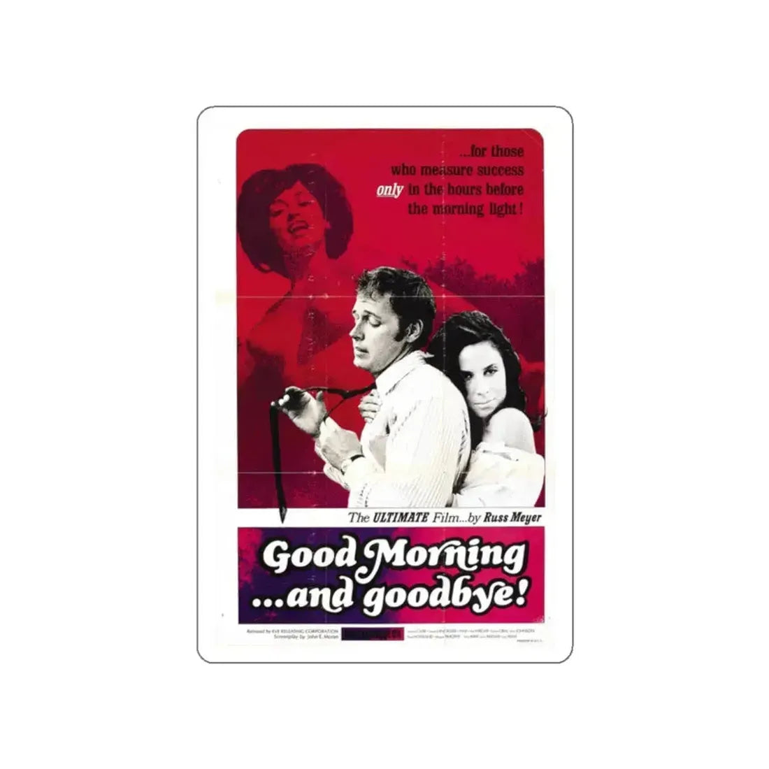 GOOD MORNING AND GOODBYE 1967 Movie Poster STICKER Vinyl Die-Cut Decal 2 Inch - The Sticker Space