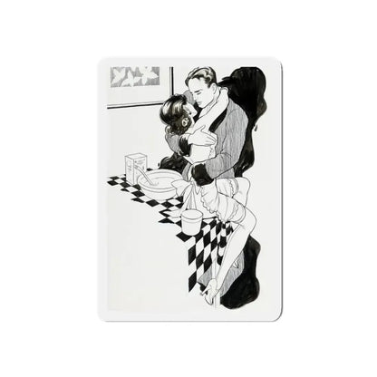 Good Morning (Magazine Illustration) Refrigerator Magnet 3 Inch Die-Cut - The Sticker Space