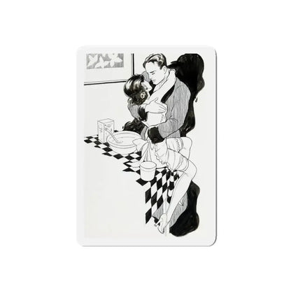 Good Morning (Magazine Illustration) Refrigerator Magnet 4 Inch Die-Cut - The Sticker Space