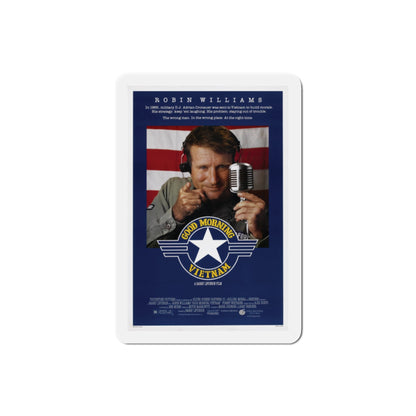 Good Morning, Vietnam 1987 Movie Poster Die-Cut Magnet-2" x 2"-The Sticker Space