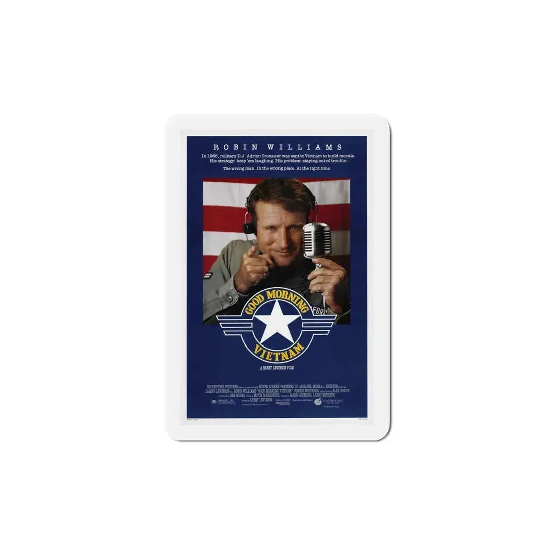 Good Morning, Vietnam 1987 Movie Poster Refrigerator Magnet 6 Inch - The Sticker Space