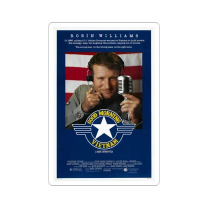 Good Morning, Vietnam 1987 Movie Poster STICKER Vinyl Die-Cut Decal 2 Inch - The Sticker Space