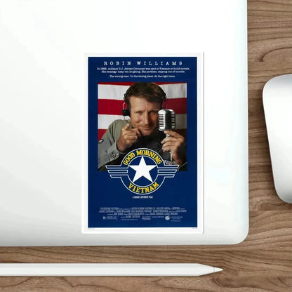 Good Morning, Vietnam 1987 Movie Poster STICKER Vinyl Die-Cut Decal - The Sticker Space