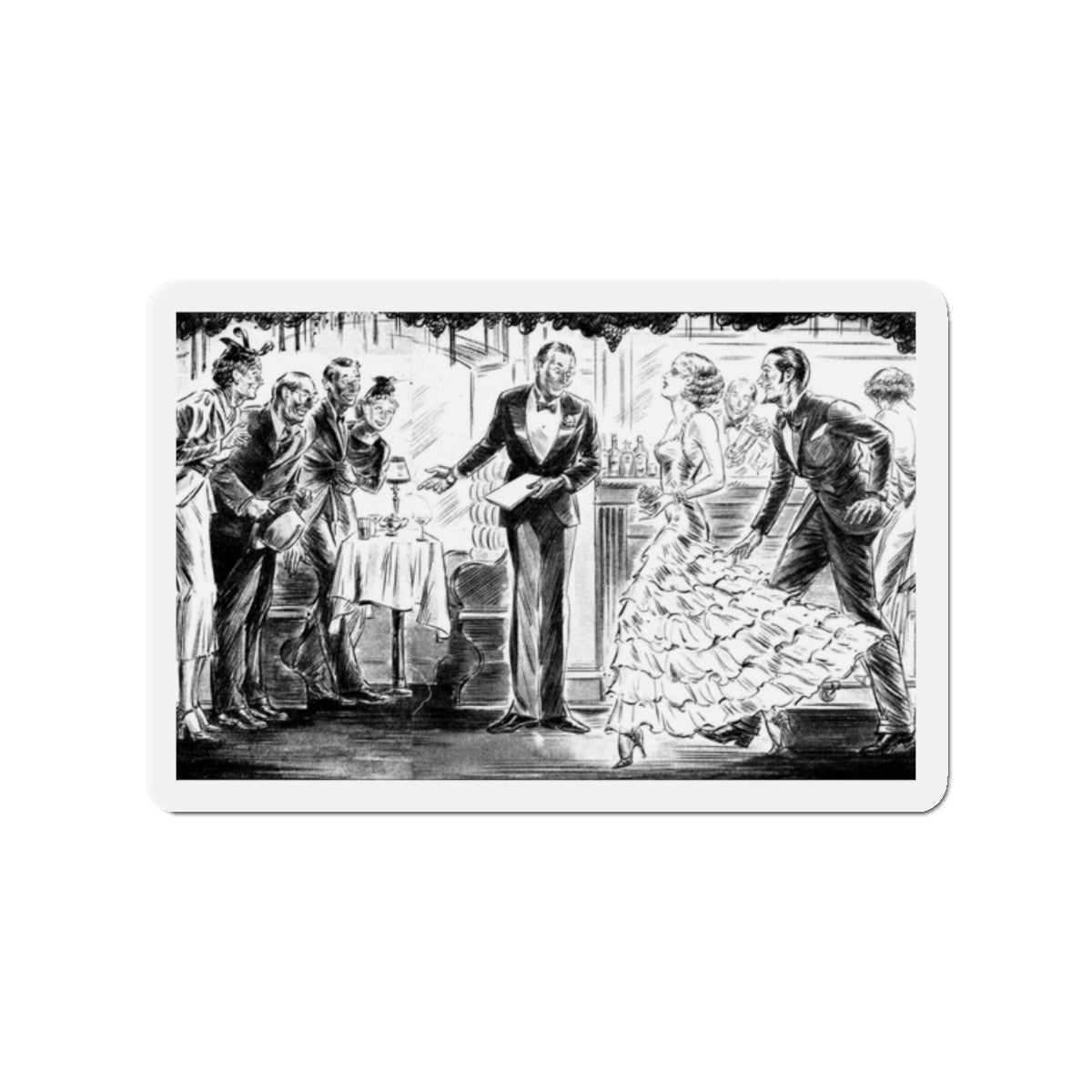 Good Old Jack, Liberty magazine, February 6, 1937 (Magazine Illustration) Refrigerator Magnet-2" x 2"-The Sticker Space