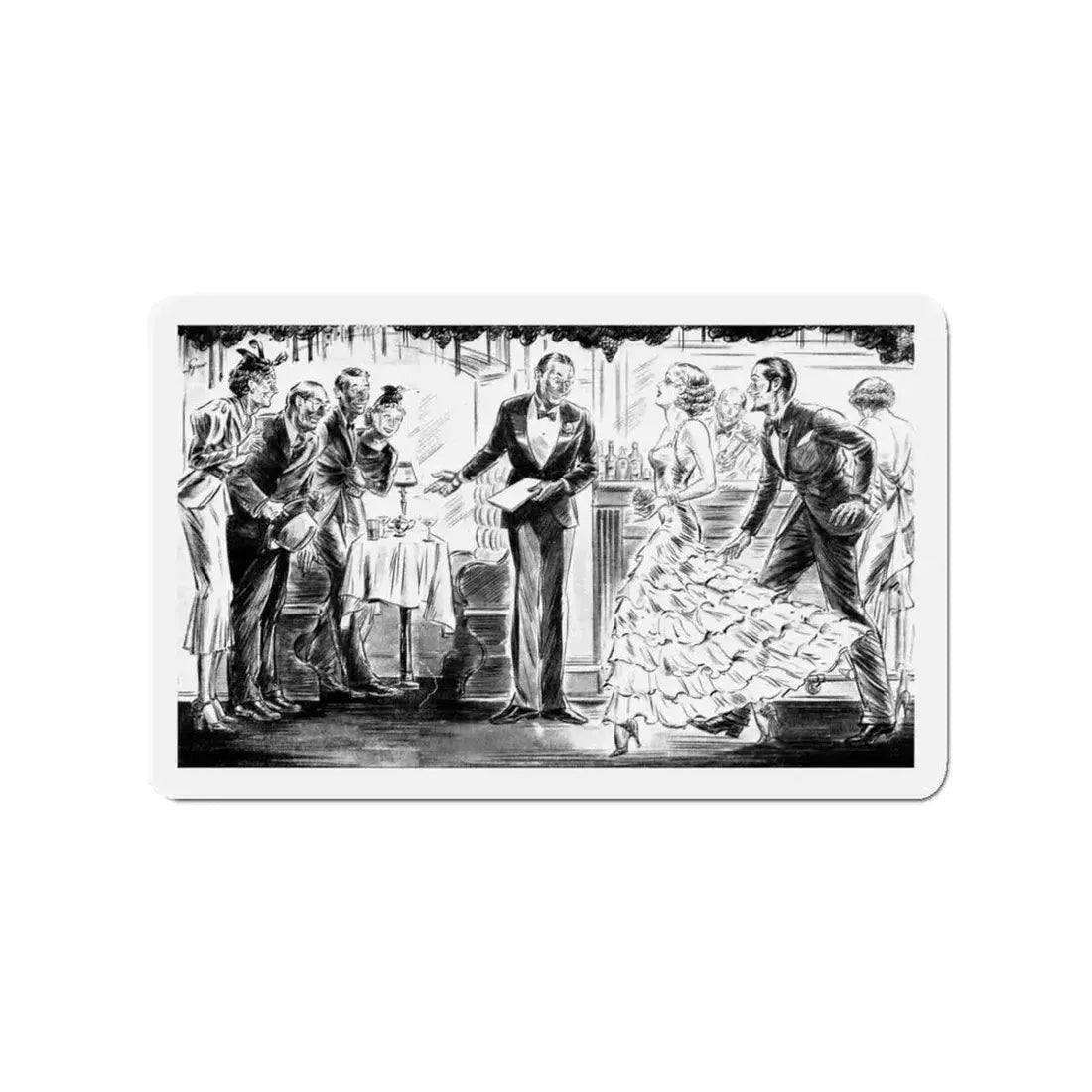 Good Old Jack, Liberty magazine, February 6, 1937 (Magazine Illustration) Refrigerator Magnet - The Sticker Space