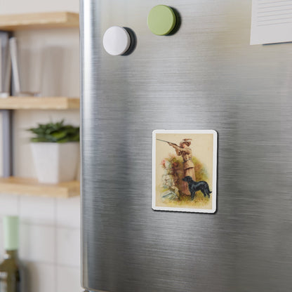 Good Shot (Magazine Illustration) Refrigerator Magnet-The Sticker Space