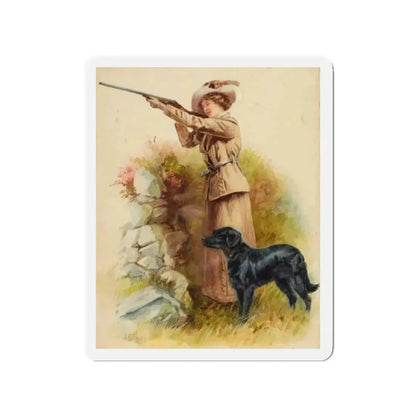 Good Shot (Magazine Illustration) Refrigerator Magnet 2 Inch Die-Cut - The Sticker Space