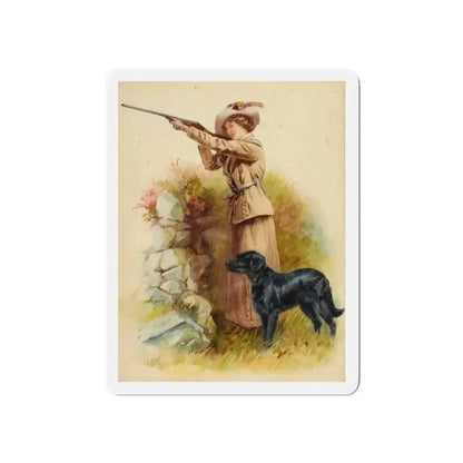 Good Shot (Magazine Illustration) Refrigerator Magnet 5 Inch Die-Cut - The Sticker Space