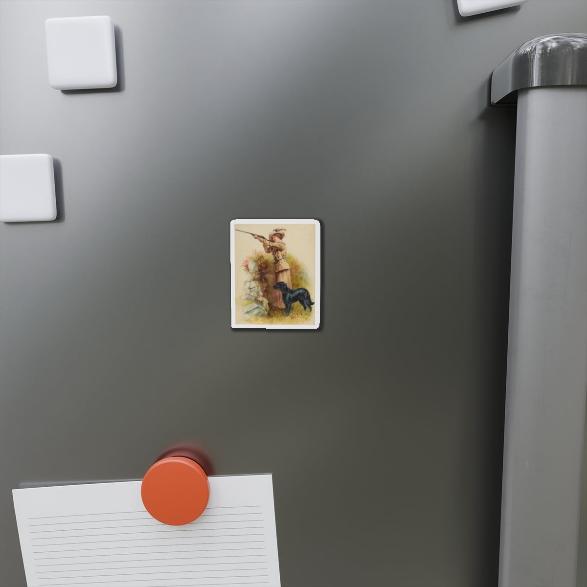 Good Shot (Magazine Illustration) Refrigerator Magnet-The Sticker Space