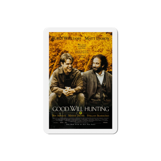 Good Will Hunting 1997 Movie Poster Die-Cut Magnet-2" x 2"-The Sticker Space