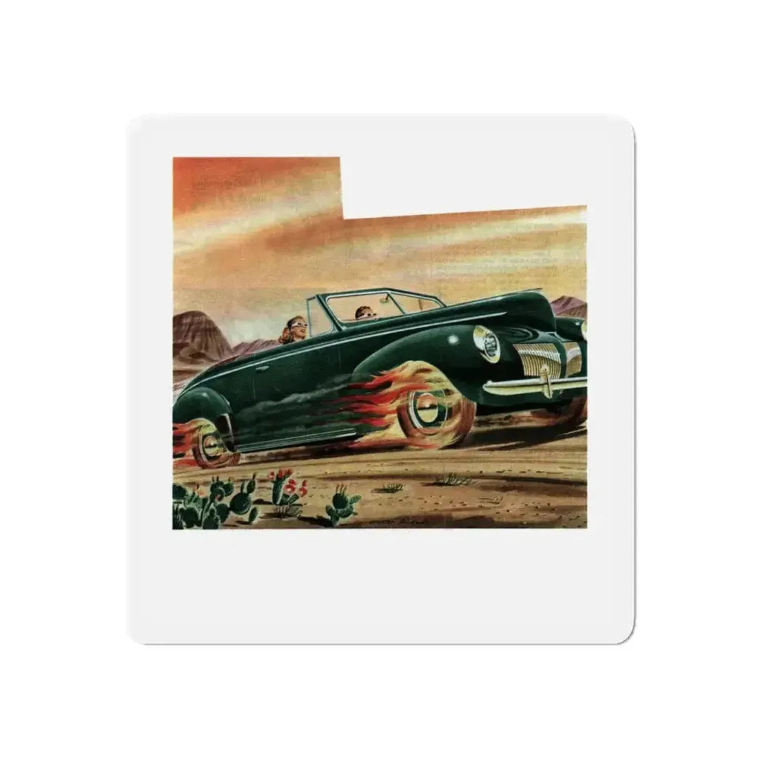 Good Year, advertisement, Collier's, September 21, 1946 (Magazine Illustration) Refrigerator Magnet - The Sticker Space