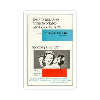 Goodbye Again 1961 Movie Poster STICKER Vinyl Die-Cut Decal - The Sticker Space