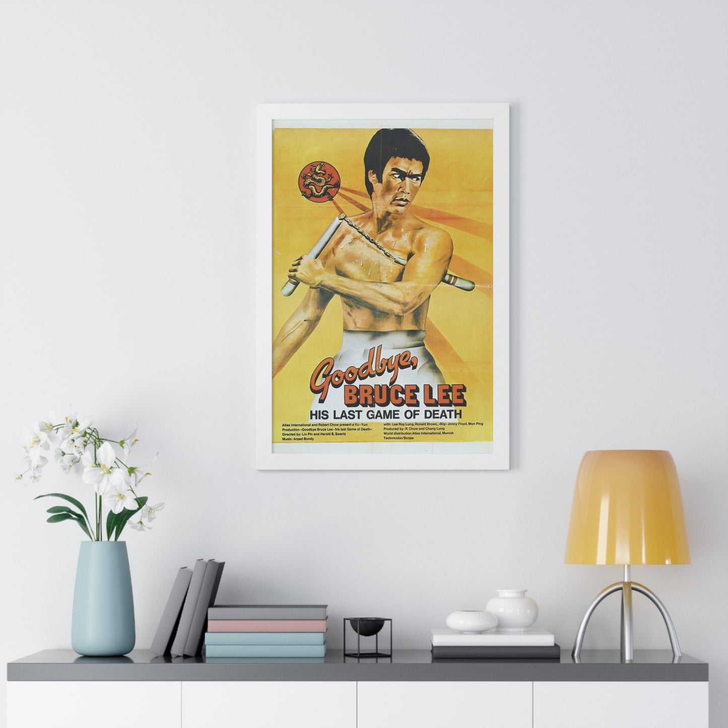 GOODBYE BRUCE LEE 1975 - Framed Movie Poster-The Sticker Space