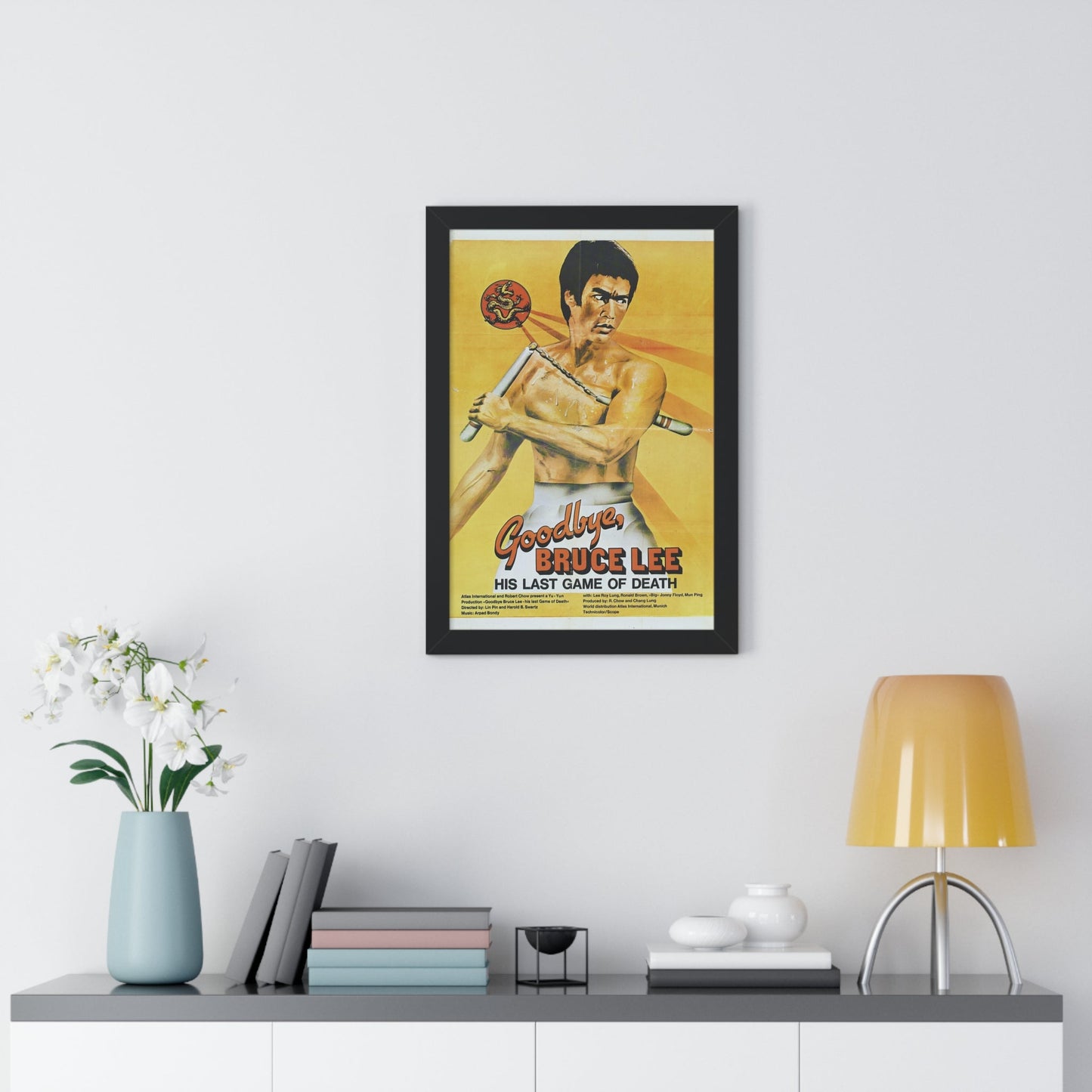 GOODBYE BRUCE LEE 1975 - Framed Movie Poster-The Sticker Space